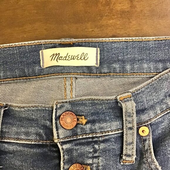 Madewell 28 (6) Mid Rise 9” Skinny Crop Button Fly Women’s Jeans Stretch - Picture 6 of 10